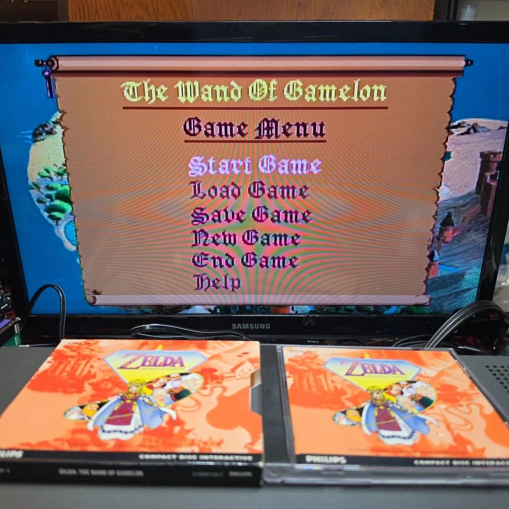 Zelda: The Wand of Gamelon (Philips CD-i, 1993) Complete w/ Slip Cover Tested